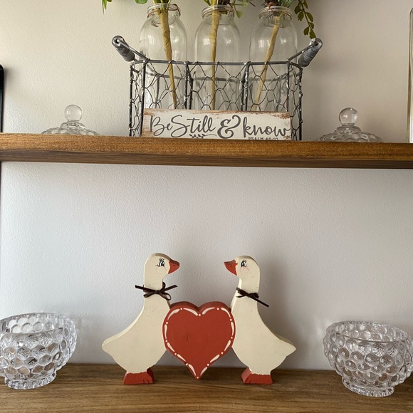 Accents Vintage Hand Painted Wooden Love Birds Decor Poshmark
